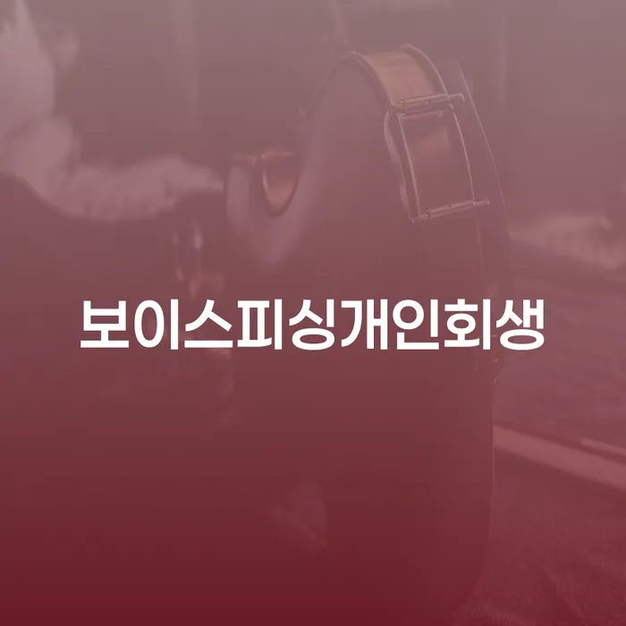 빚청산 신용회복 선택해야 하는